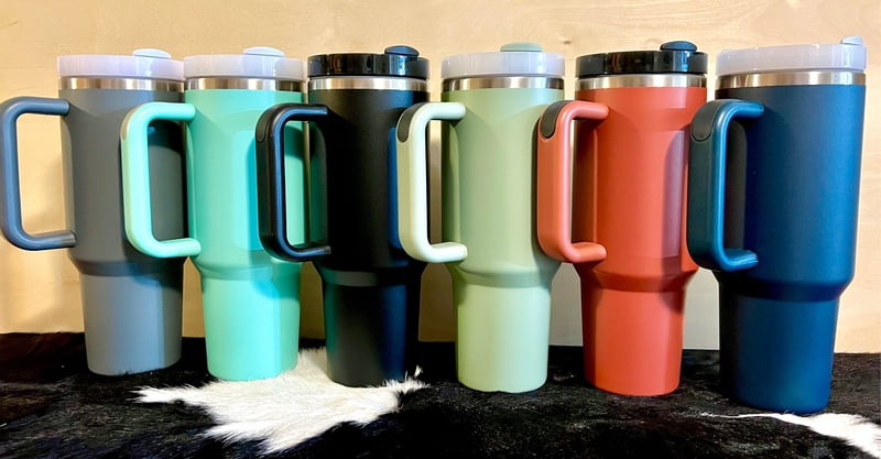40oz Travel Mug w/ Removable Handle