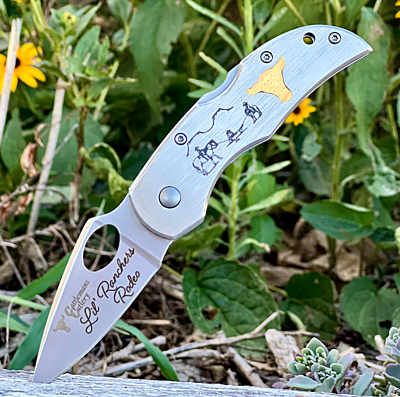 Steer Head Lockback Knife